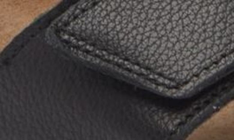 Naot Anabel Wedge In Soft Black Leather