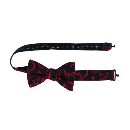 Trafalgar Christian The Romantic Brocade Silk Bow Tie In Red