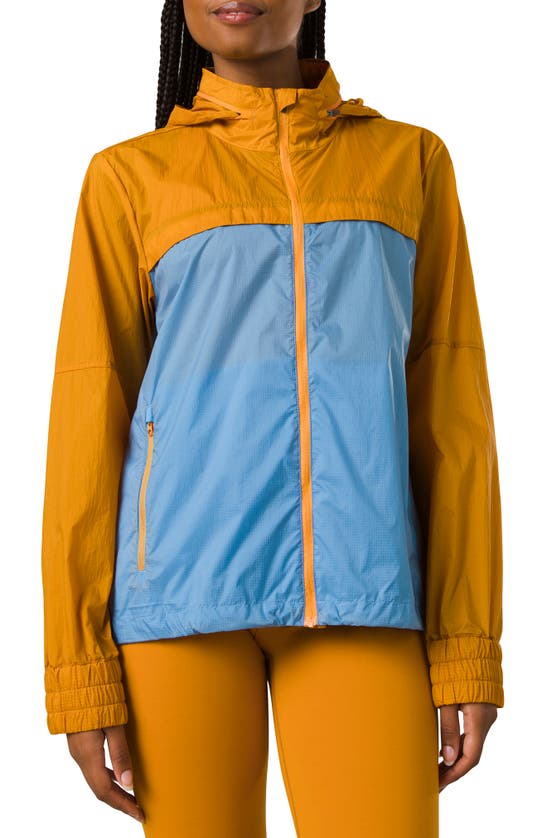 Prana Whistler Water Resistant Jacket In Deep Solstice Colorblock