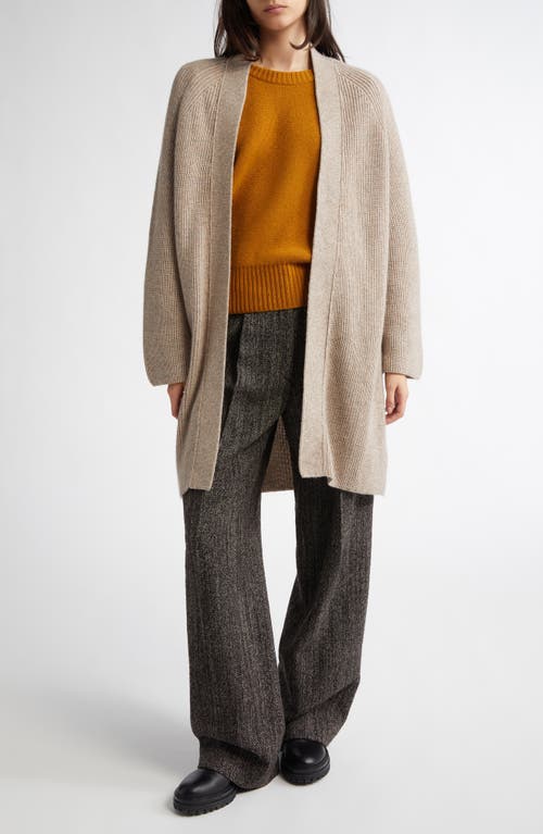 Johnstons Of Elgin Cape Oversize Cashmere Rib Cardigan In Ash