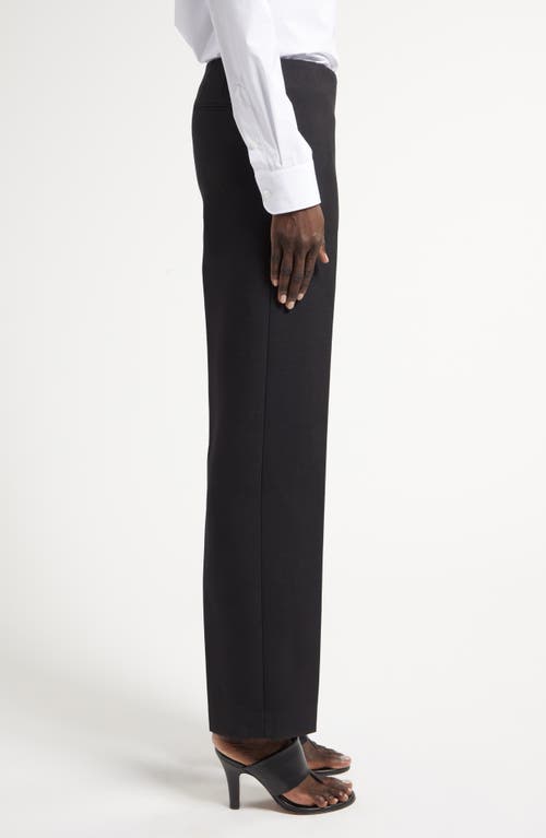 Shop The Row Vesco Double Face Virgin Wool Ankle Pants In Black