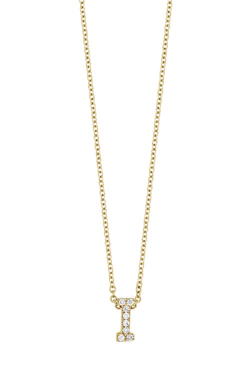 Bony Levy 18k Gold Pavé Diamond Initial Pendant Necklace In 18k Yellow Gold - I