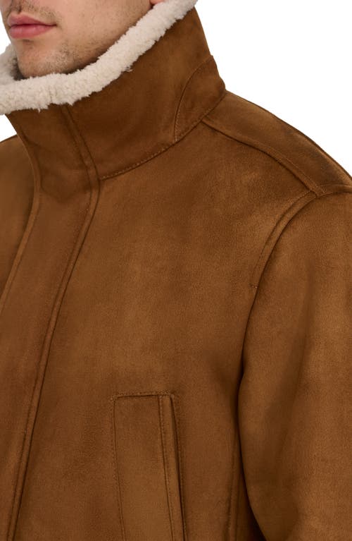 Shop Dockers ® Faux Shearling Walking Coat In Cognac