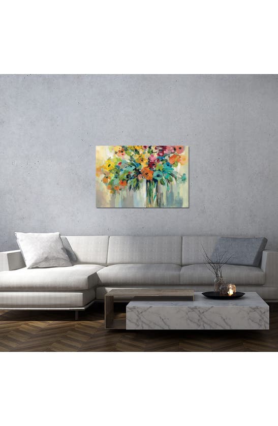 Icanvas 'cloud Of Flowers' By Silvia Vassileva Canvas Artwork In White-multi