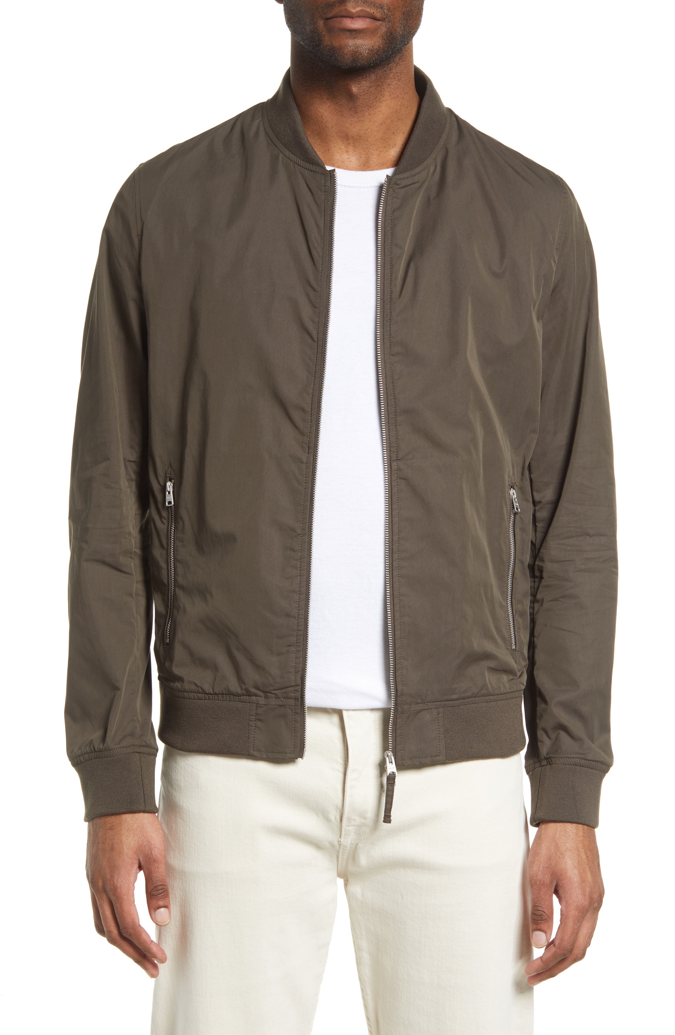 AllSaints Udan Slim Fit Bomber Jacket 