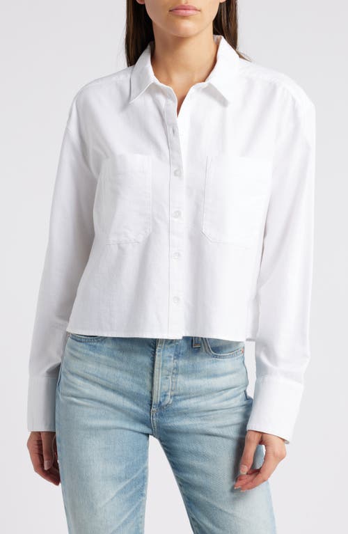 Shop Treasure & Bond Boxy Oxford Button-up Shirt In White