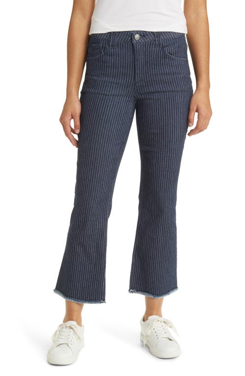 Wit & Wisdom 'Ab' Solution Pinstripe Kick Flare Jeans Indigo Artisanal at Nordstrom