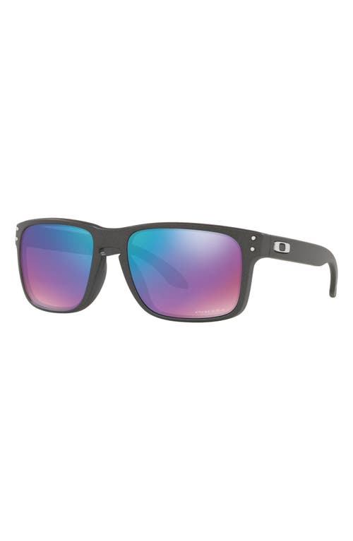 Shop Oakley Holbrook 57mm Sunglasses In Steel/prizm Snow Sapphire