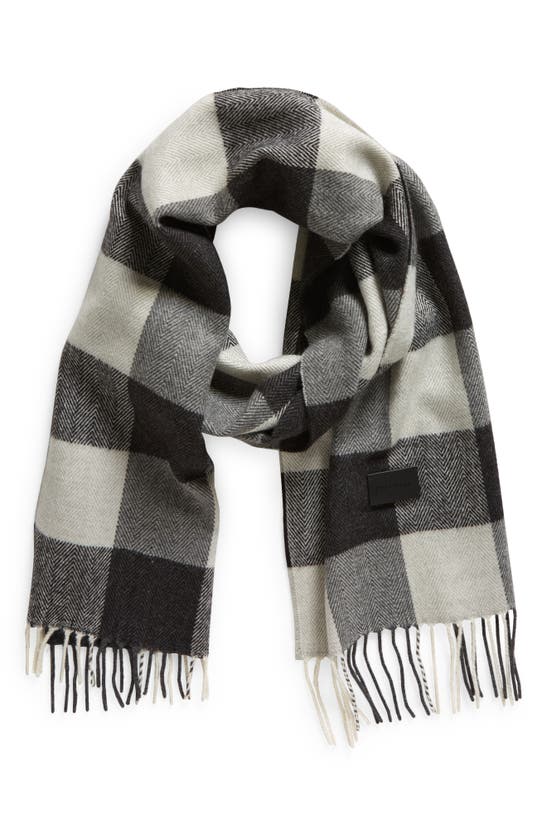 COLE HAAN COLE HAAN PLAID FRINGE SCARF