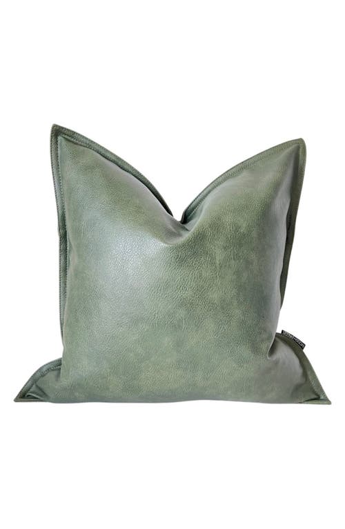 MODISH DECOR PILLOWS Faux Leather Pillow Cover in Olive at Nordstrom