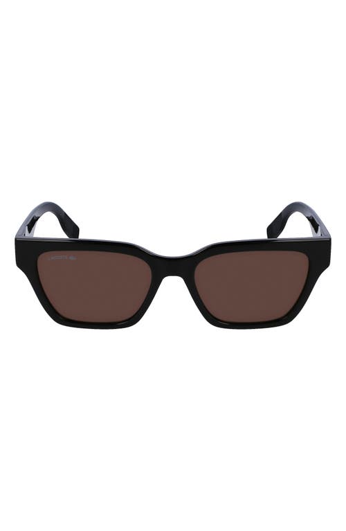 53mm Rectangular Sunglasses in Black