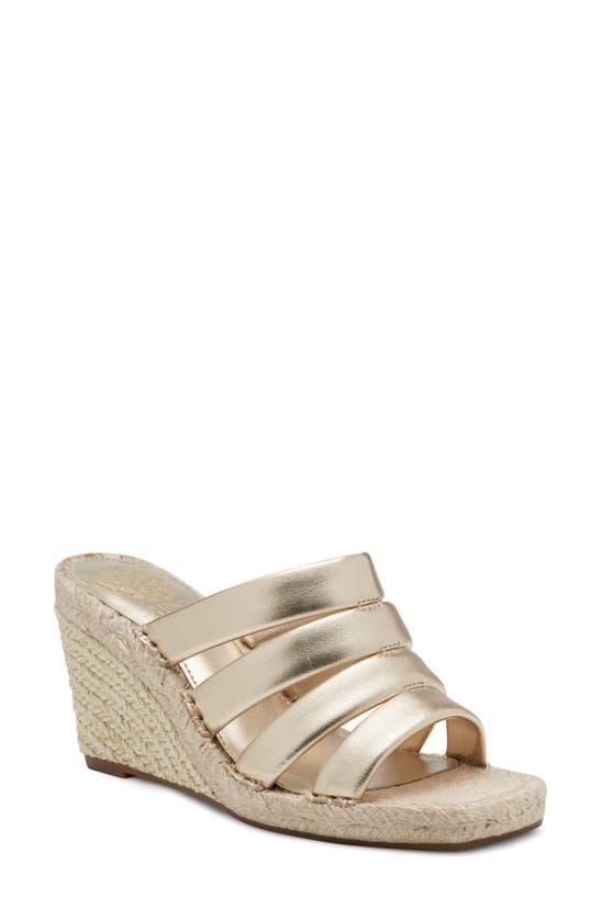 Vince Camuto Molisana Wedge Sandal In Egyptian Gold