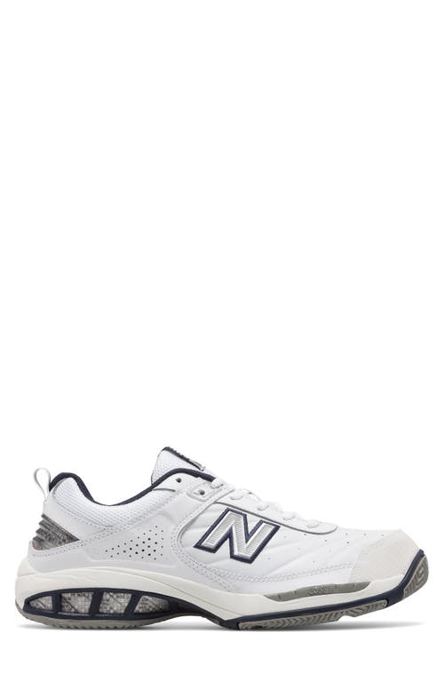 New Balance 806 Tennis Sneaker White/White at