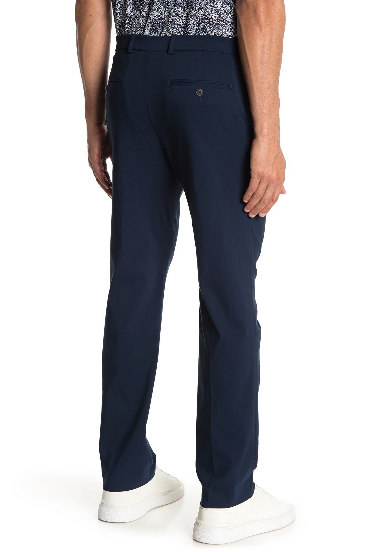 Perry Ellis Slim Stretch Tech Pants In Dark Blue4