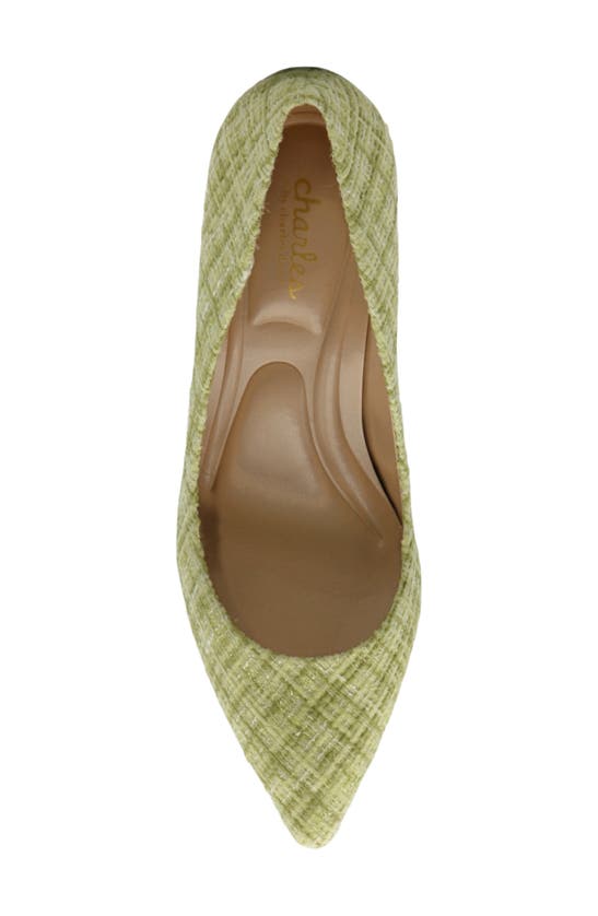 Shop Charles By Charles David Angelica Pointed Toe Pump In Chartreuse