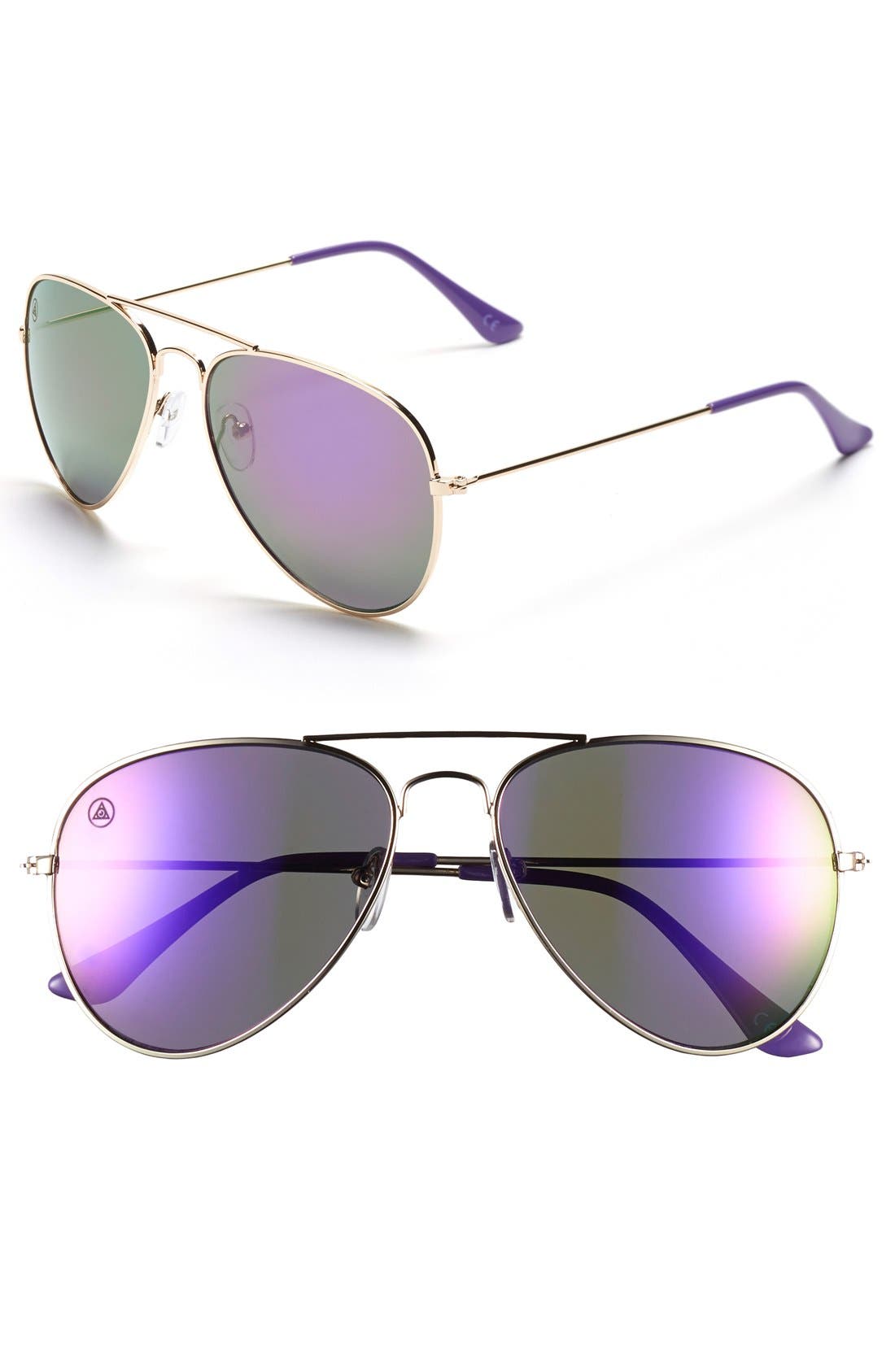 Blenders Eyewear 'Amethyst' 64mm Aviator Sunglasses Nordstrom