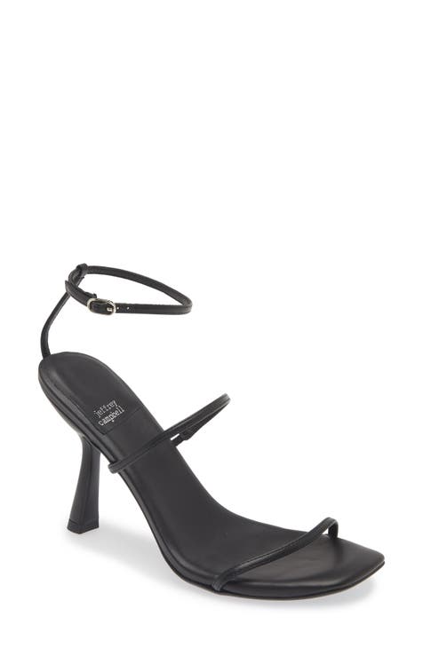 Black square heels hotsell