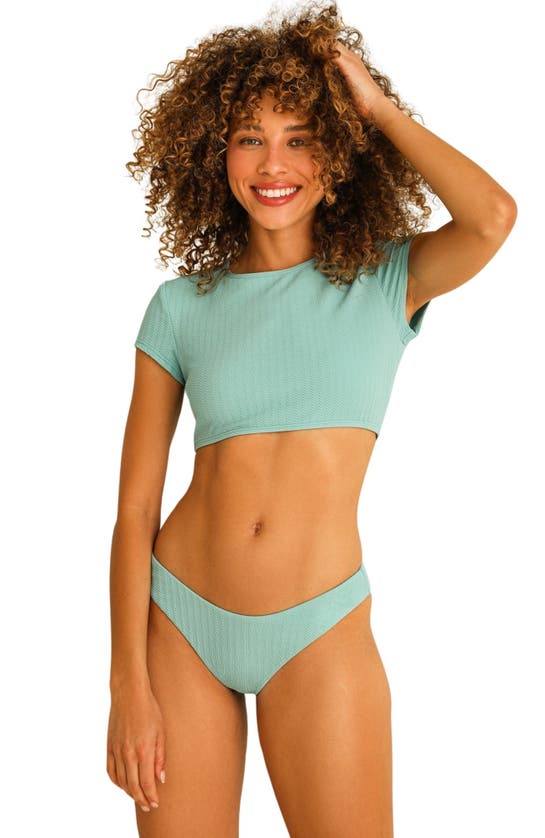 Dippin Daisys Joni Celestial-blue Crop Top In Surf Rider