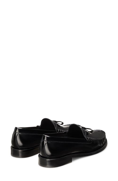 Stuart Weitzman Lottie Bow Loafer In Black