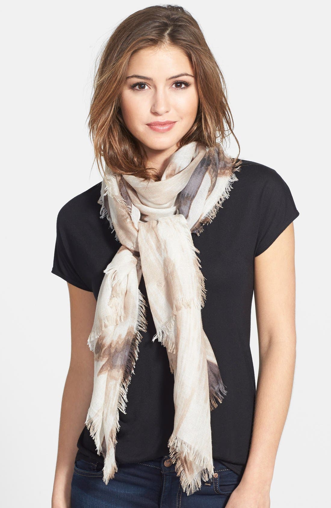 Nordstrom 'Cascading Eyelash' Cashmere Silk Blend Scarf Nordstrom