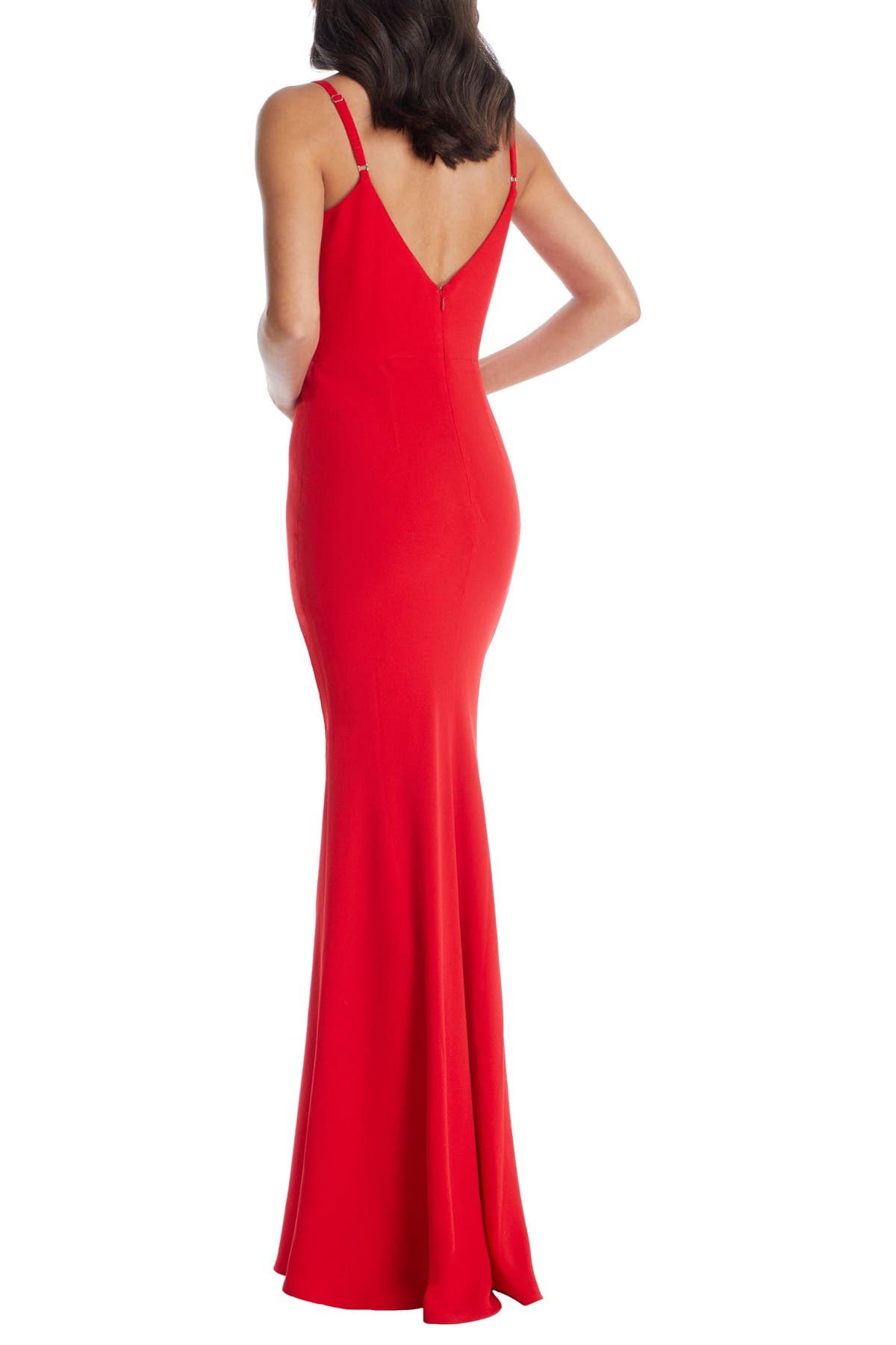 dress the population jodi crepe evening dress