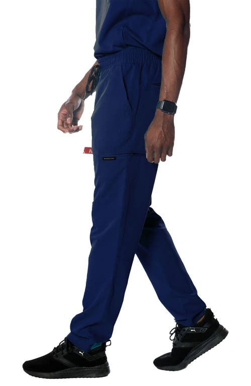 Shop Members Only Hampton Open Bottom Scrub Pants In Navy