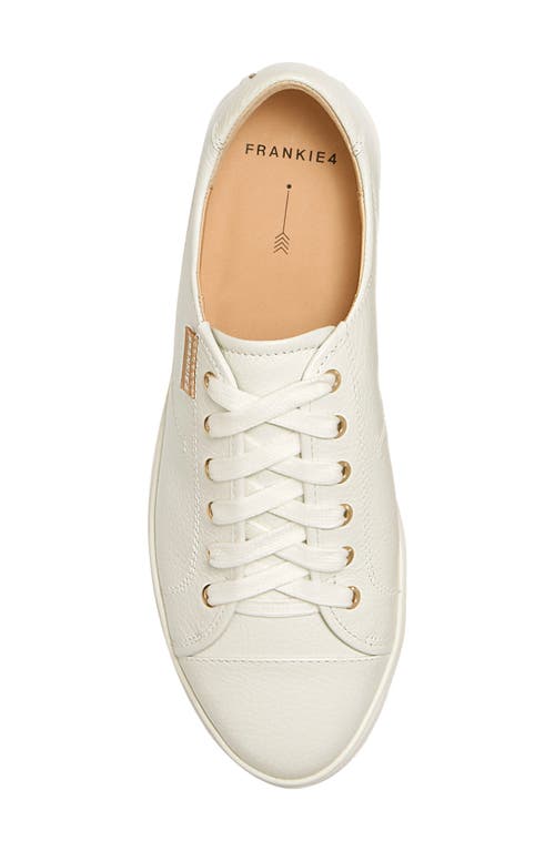 Frankie4 Nat Iii Cap Toe Sneaker In White Tumbled