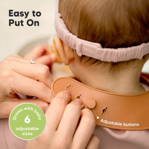 Keababies Prep Silicone Bibs In Terracotta