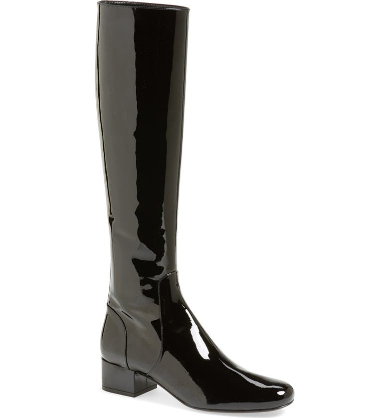 Saint Laurent Over the Knee Patent Leather Boot (Women) | Nordstrom