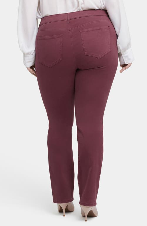 Nydj Marilyn Straight Leg Jeans In Dark Cherry