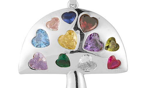 Sphera Milano Mushroom Pendant Necklace In Silver