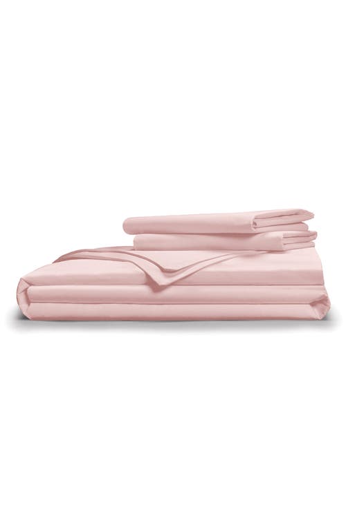 Shop Pg Goods Classic Cool & Crisp Cotton Pillow Case 2-piece Set In Light Pink