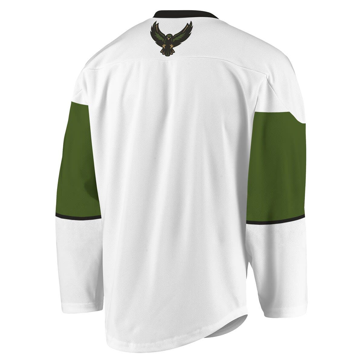 ADPRO Sports Men's White/Green Rochester Knighthawks Replica Jersey