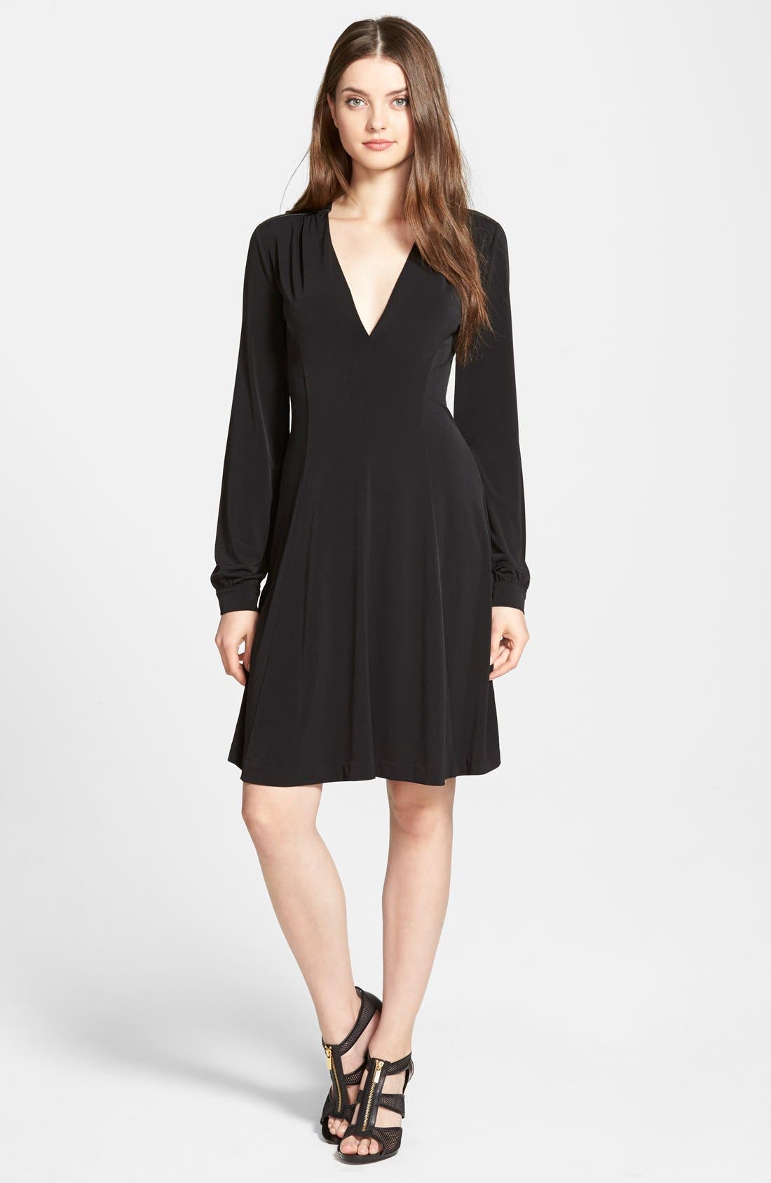 michael kors fit and flare dress