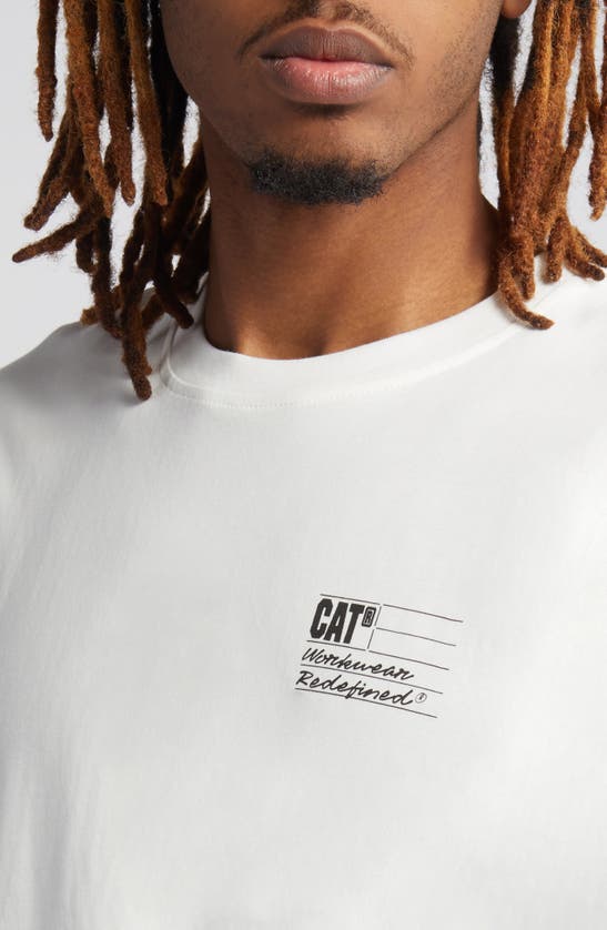 Shop Cat Wwr Bullet Graphic T-shirt In Bone