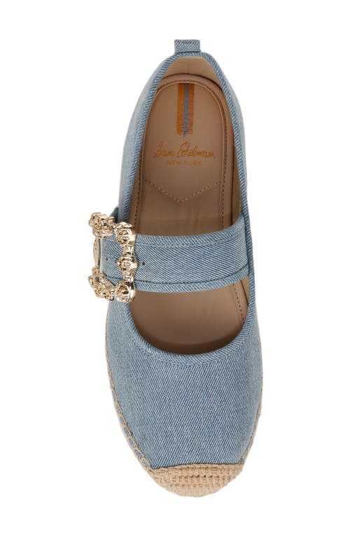 Sam Edelman Maddy Mary Jane Espadrille Montrose Blue In Montrose Blue