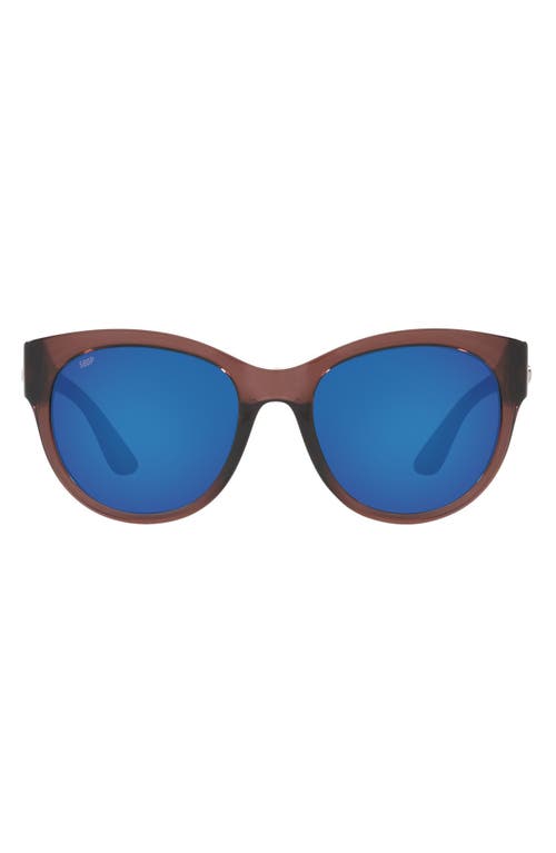 Coasta Del Mar Maya 55mm Polarized Cat Eye Sunglasses in Black Blue
