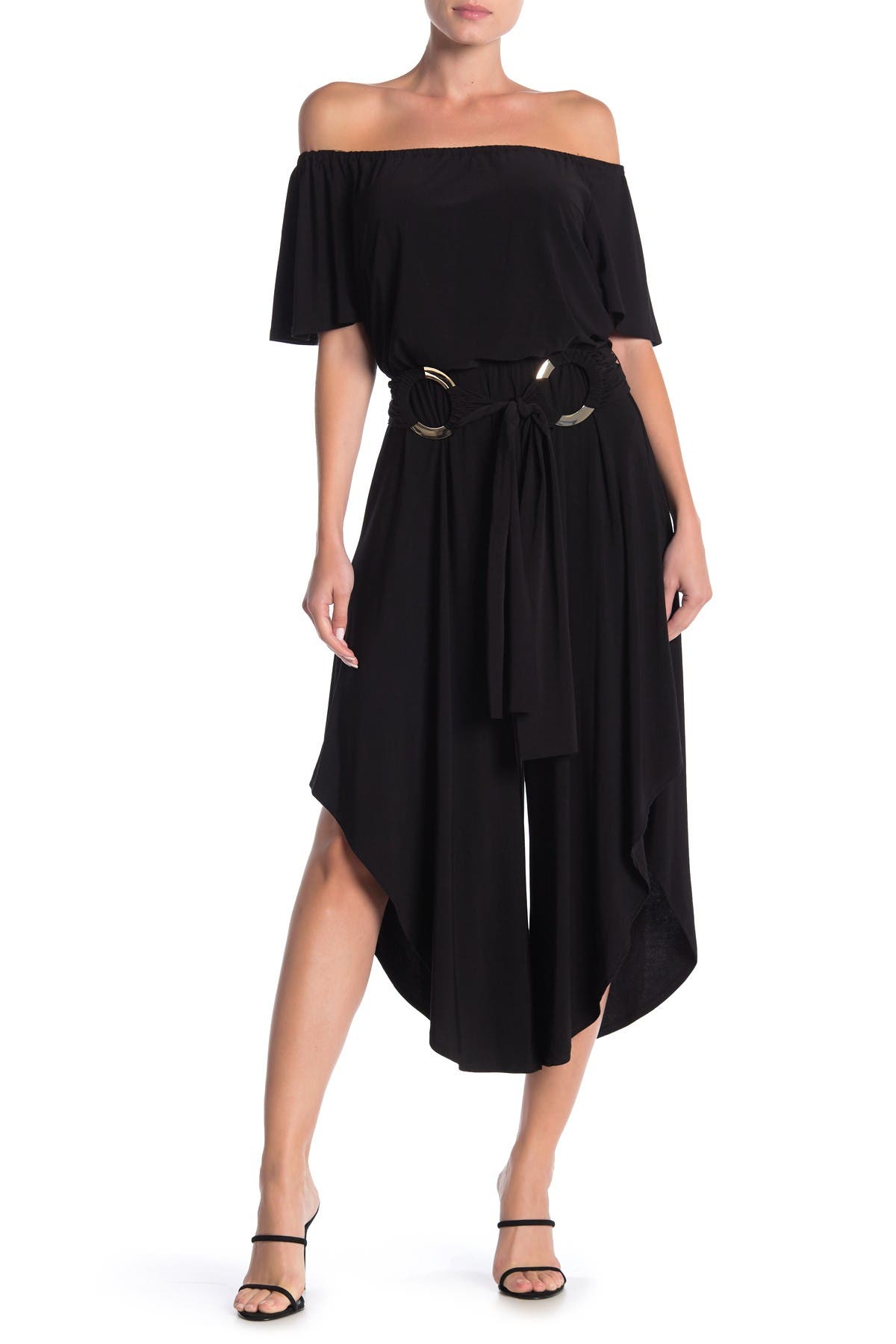 msk off the shoulder jumpsuit