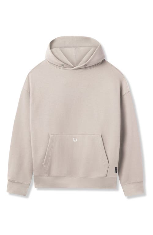 Shop Asrv Tech-terry Oversize Hoodie In Chai