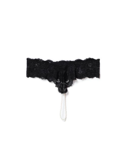 Shop Adore Me Aster Thong Panties In Black