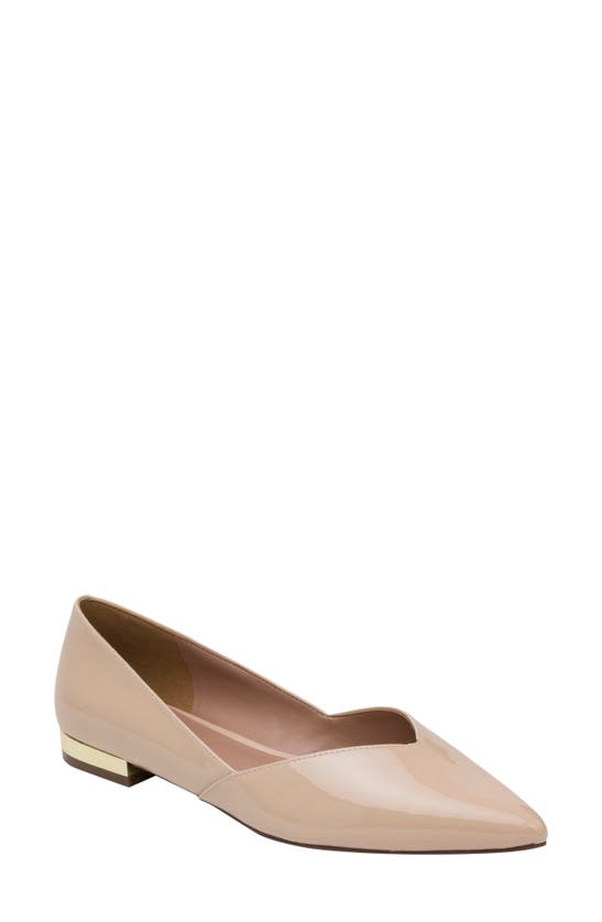 Shop Linea Paolo Nasya Pointed Toe Flat In Blush