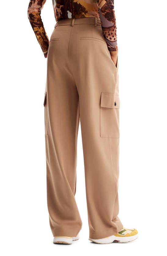 Shop Desigual Christian Lacroix Cargo Pants In Brown