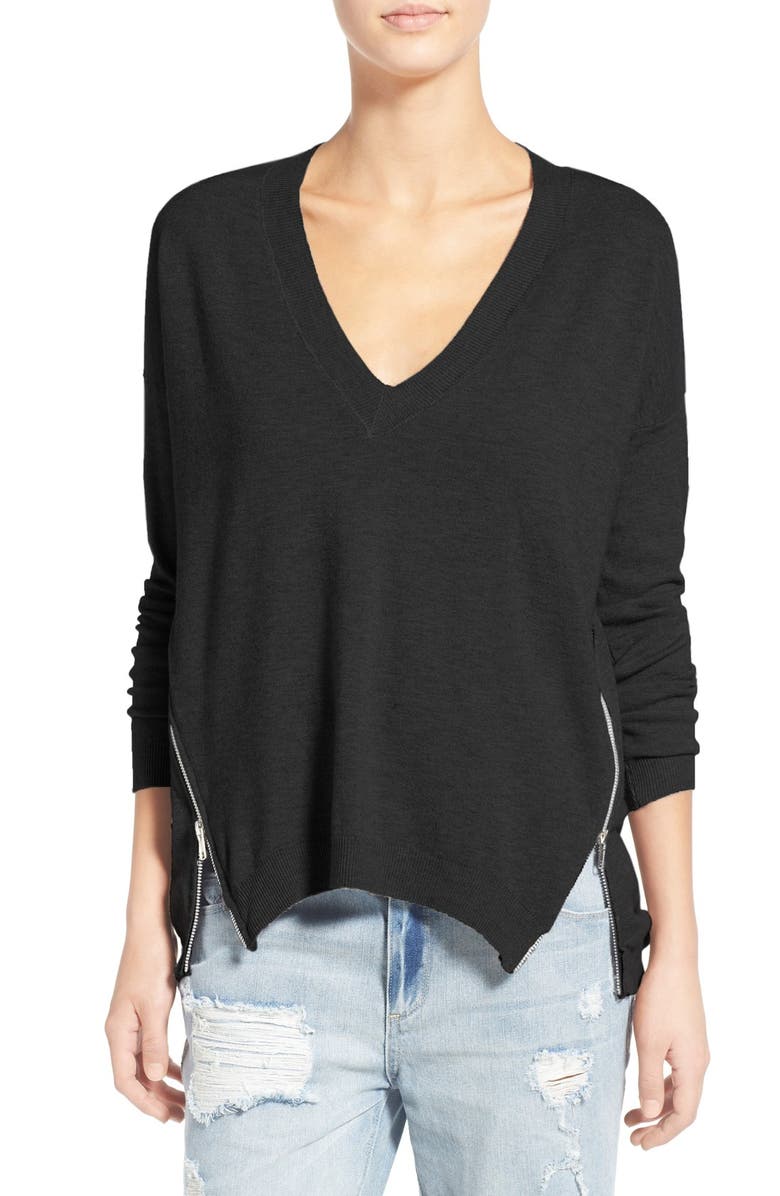 Dreamers by Debut Side Zip Pullover Sweater | Nordstrom