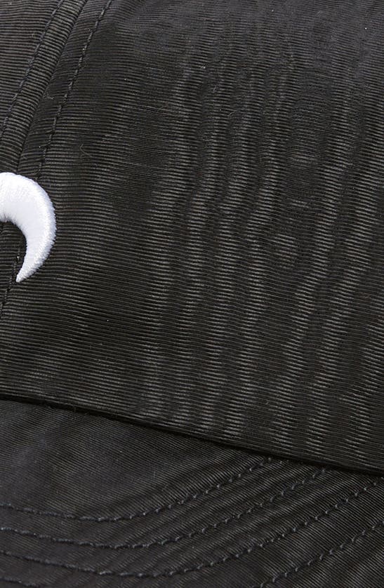 Shop Marine Serre Regenerated Moiré Ball Cap In Black