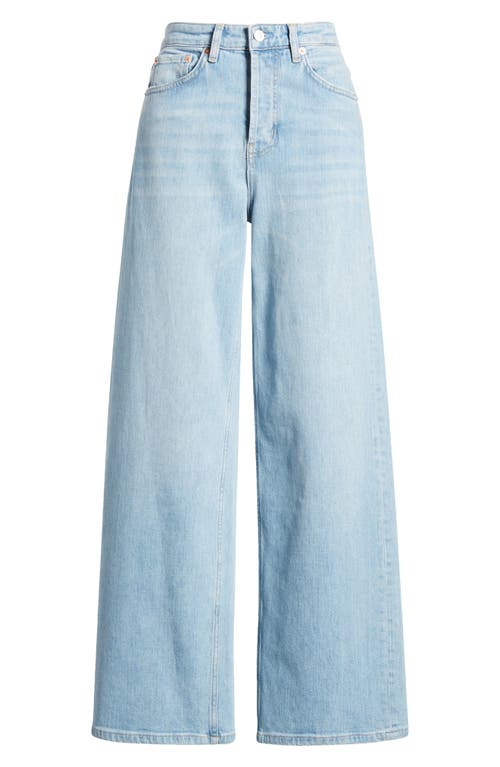 Shop Rails Getty High Waist Wide Leg Jeans In Blue Mist