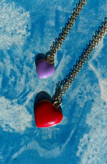 Heart Locket Knitted Pearl Necklace – Wilhelmina Garcia