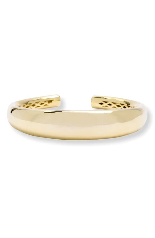 She's So Smooth Tube Cuff Bracelet in Gold
