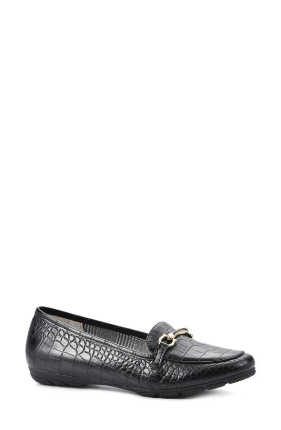 Cliffs By White Mountain Glowing Bit Loafer In Black/ Croco/ Print
