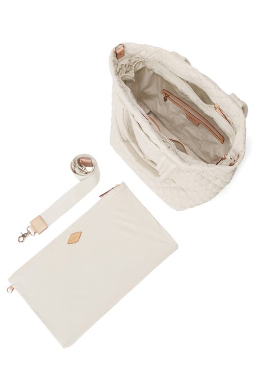Mz Wallace Medium Metro Deluxe Tote In Sandshell