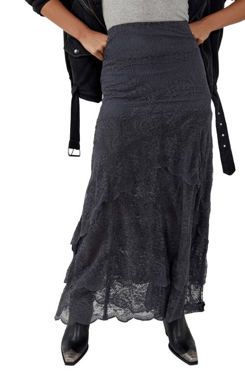 Maxi Slip Skirt in Black